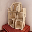Dollhouse v2. Big plywood Doll house. Vector model for CNC router and laser cutting. Barbie size dollhouse.