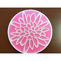 Laser Cut Acrylic Flower Coaster